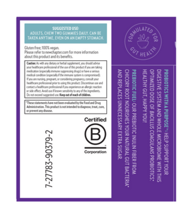 New Chapter All-Flora Probiotic Gummies, 60ct