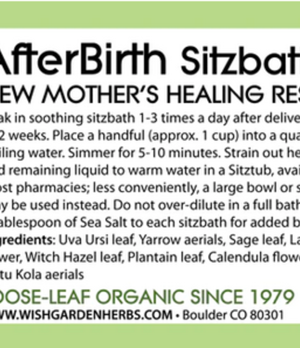 WishGarden Herbs SITZ After Birth Preg, 3.5oz