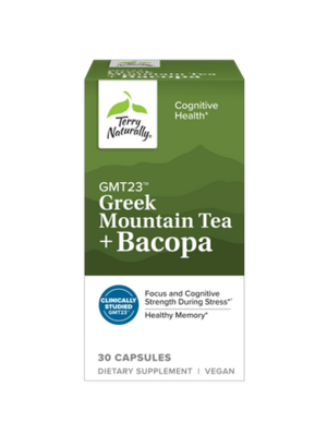 Terry Naturally Greek Mountain Tea + Bacopa, 30cp