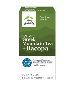 Terry Naturally Greek Mountain Tea + Bacopa, 30cp