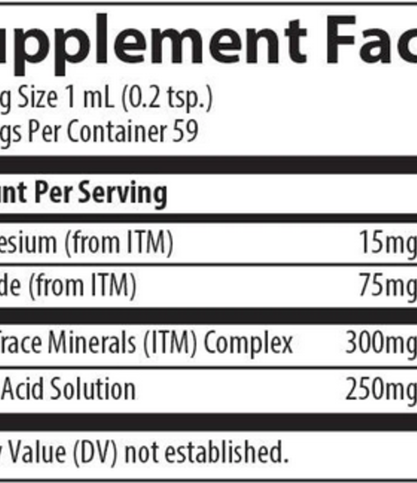 Trace Minerals Liquid Ionic Fulvic Acid w ConcenTrace, 250mg, 2oz