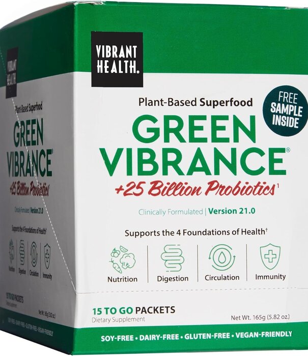 Vibrant Health Green Vibrance Box, 15 Packets