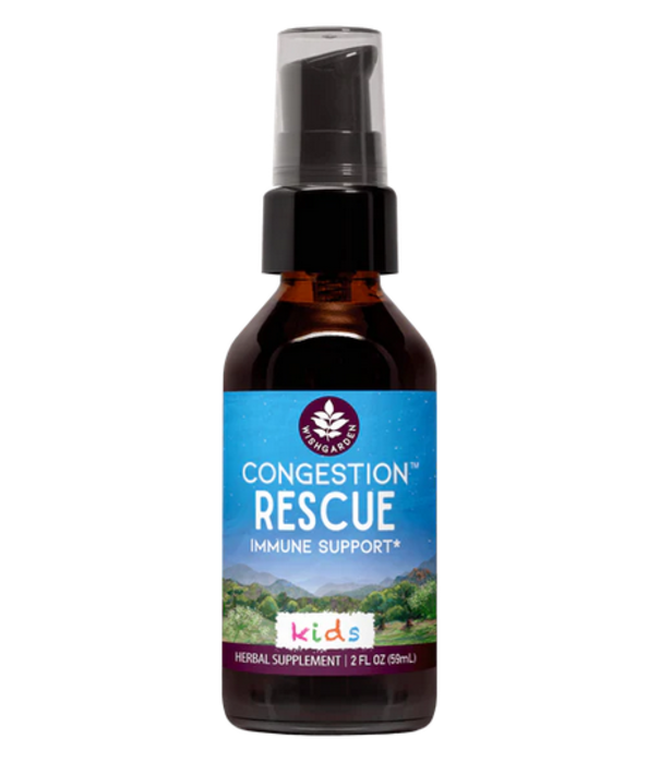WishGarden Herbs Congestion Rescue, KIDS, 2oz pump