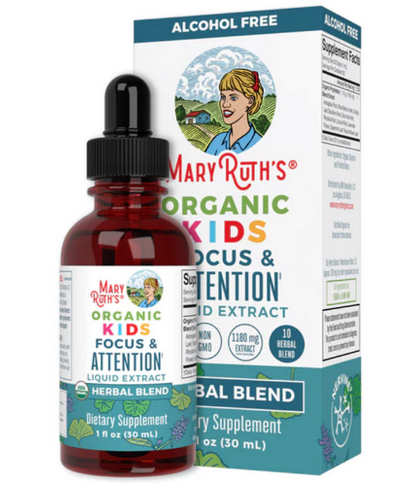 Maryruth's Focus & Attention, Kid, Organic, 1oz.