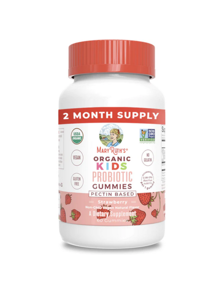 MaryRuth's Probiotic, Kid, Gummies, Strawberry, Organic, 60ct. (dc16)