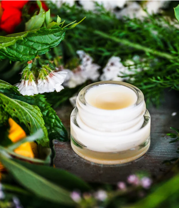 White Oak Pastures Tallow Lip Balm, Glass, Peppermint