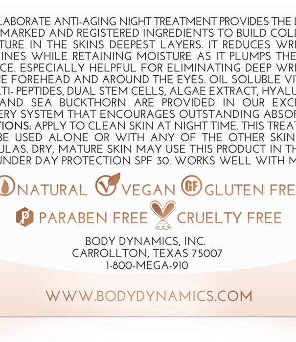 Body Dynamics Skin Drink Extreme Regeneration Hydrating Night Complex