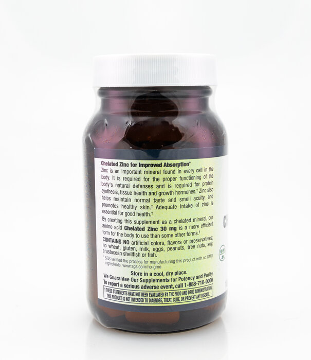 Apothecary Essentials Chelated Zinc, 30mg