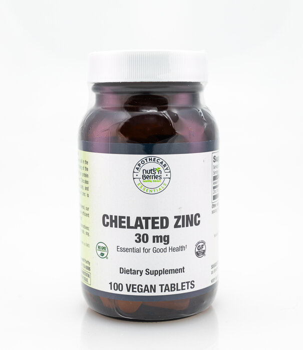 Apothecary Essentials Chelated Zinc, 30mg
