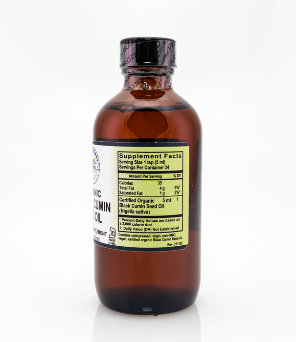 Apothecary Essentials Black Cumin Seed Oil, Organic, 4oz