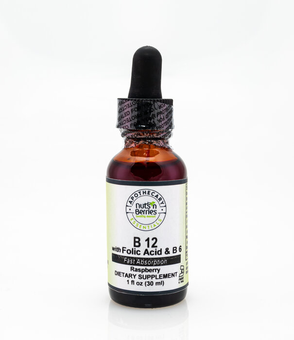 Apothecary Essentials B12 w Folic Acid & B6, 1oz