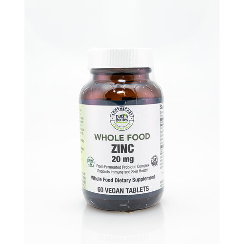 Apothecary Essentials Whole Food Zinc, 20mg