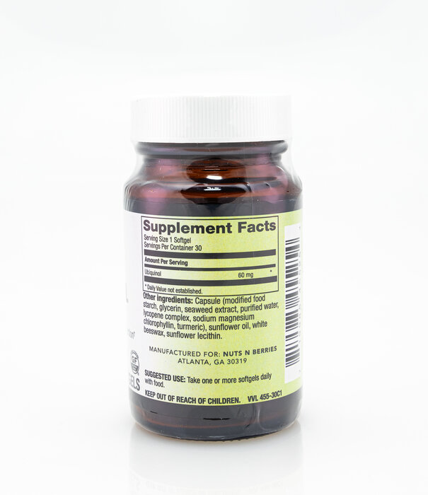 Apothecary Essentials Ubiquinol 6omg Veg 30sg DISCO