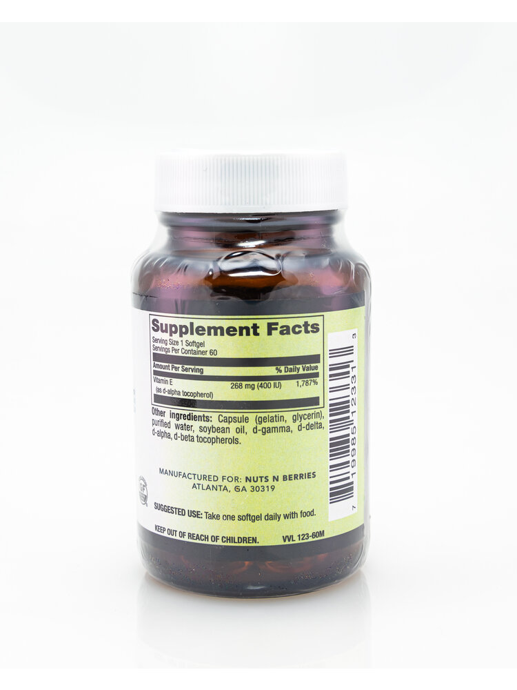 Apothecary Essentials Vitamin E 400 IU Plus 60sg