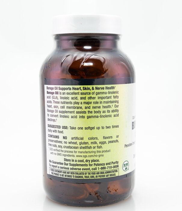 Apothecary Essentials Borage Oil 1,000mg 90sg Cold Pressed HX FREE