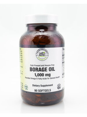 Apothecary Essentials Borage Oil 1,000mg 90sg Cold Pressed HX FREE