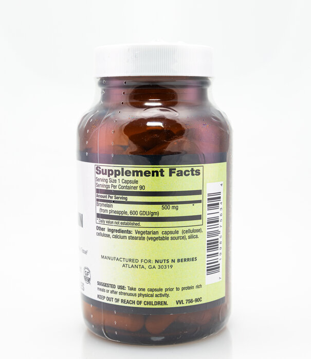 Apothecary Essentials Bromelain 500mg Veg 90ct