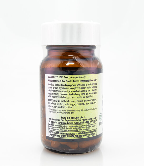 Apothecary Essentials Whold Food Iron Veg 60ct