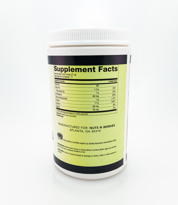 Apothecary Essentials Org Whey Protein Powder 12.6oz