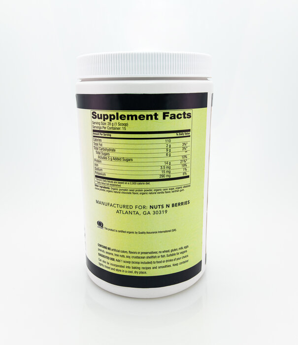 Apothecary Essentials Org Plant Protein Choc 14.8oz