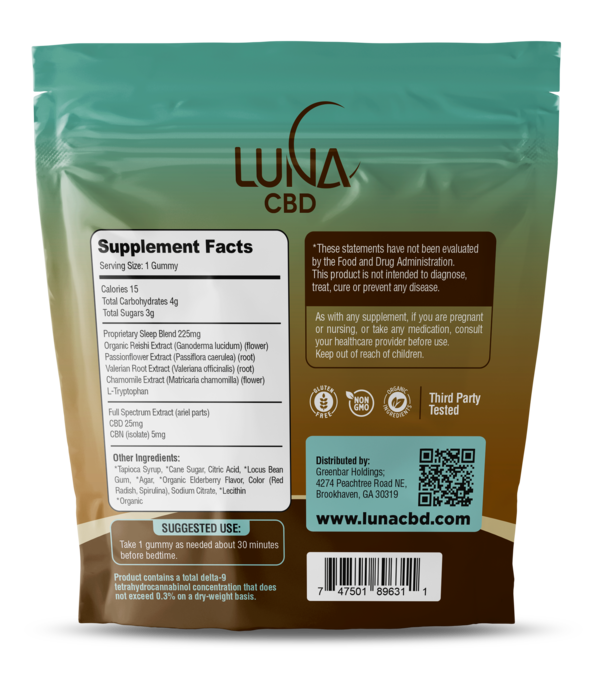 Luna Synergy Dream Weaver CBN + Reishi & Herbs, 30ct