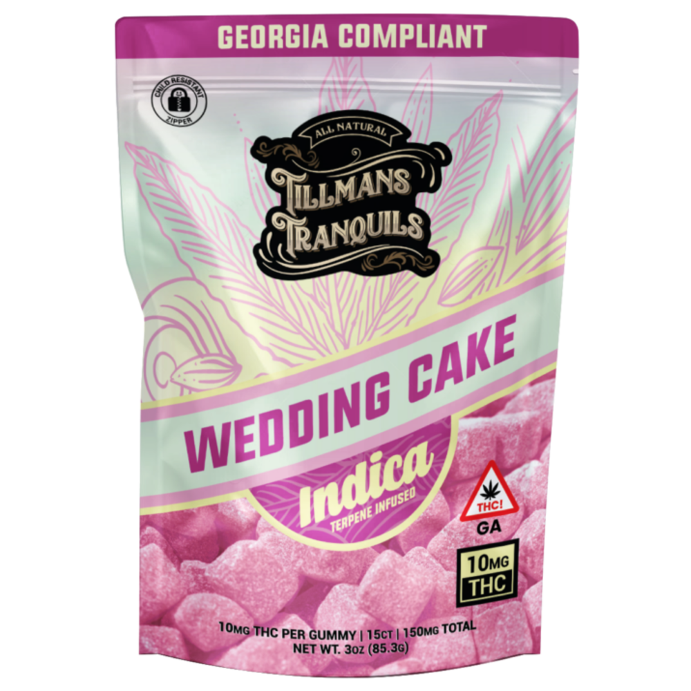 Tillman's Tranquils D9 Gummies, Wedding Cake, 10mg, 15ct Nuts 'n