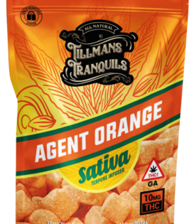 Tillman's Tranquils D9 Gummies, Agent Orange, 10mg, 15ct