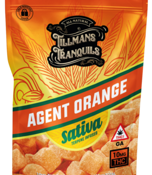 Tillman's Tranquils D9 Gummies, Agent Orange, 10mg, 15ct