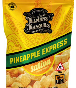 Tillman's Tranquils D9 Gummies, Pineapple Express, 10mg, 15ct