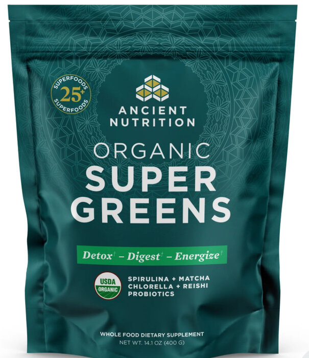 Ancient Nutrition Ancient Nutrition Organic Super Greens, Unflavored, 50srv