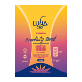 Luna Weekend+ CREATIVITY BOOST D9 THC + CBG Gummies, Peach, 10mg:10mg, 15ct