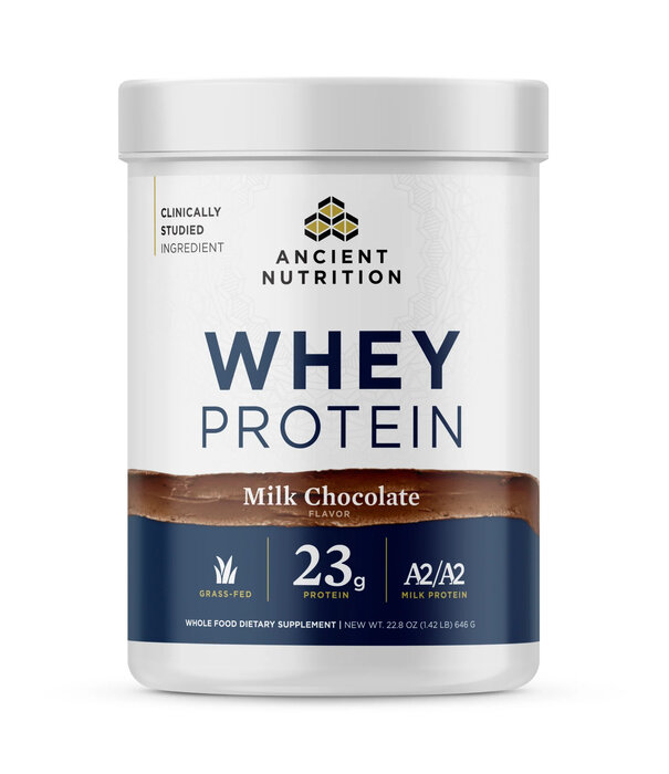 Ancient Nutrition Ancient Nutrition A2 Whey Protein Powder, Chocolate, 20srv