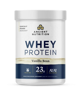 Ancient Nutrition A2 Whey Protein Powder, Vanilla, 20srv