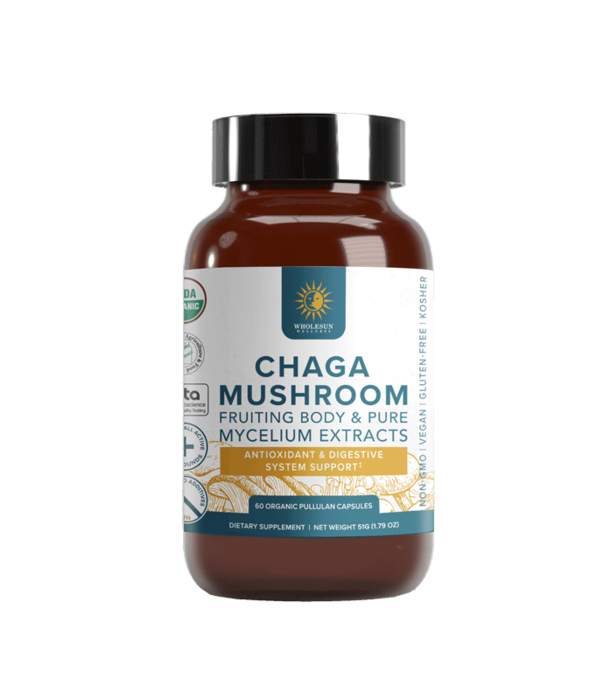 Wholesun Wellness Chaga, 60ct