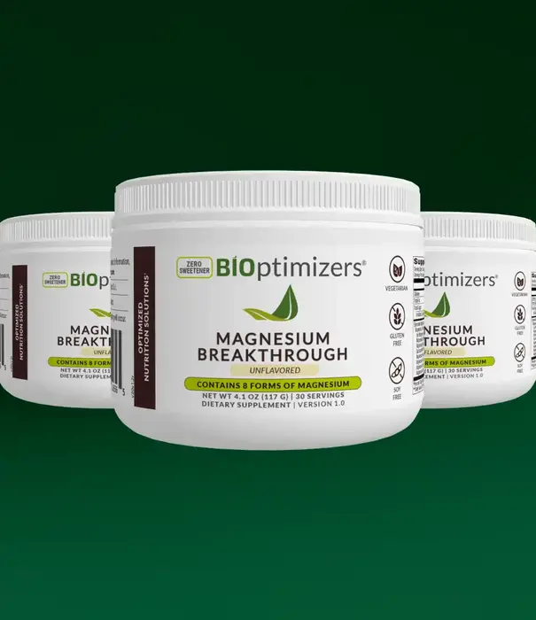 BIOptimizers Magnesium Breakthrough, Powder, Unflavored, 30srv