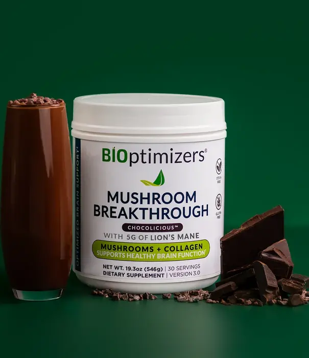 BIOptimizers Mushroom Breakthrough, Chocolicious, 15srv