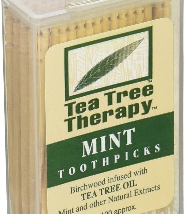 Tea Tree Therapy Toothpicks, Mint, 100ct.