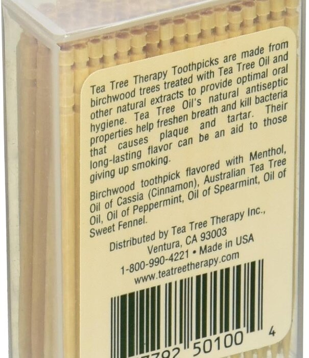 Tea Tree Therapy Toothpicks, Mint, 100ct.