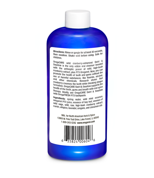 North American Herb & Spice OregaCare Mouthwash, Wild Cranberry, 8oz.