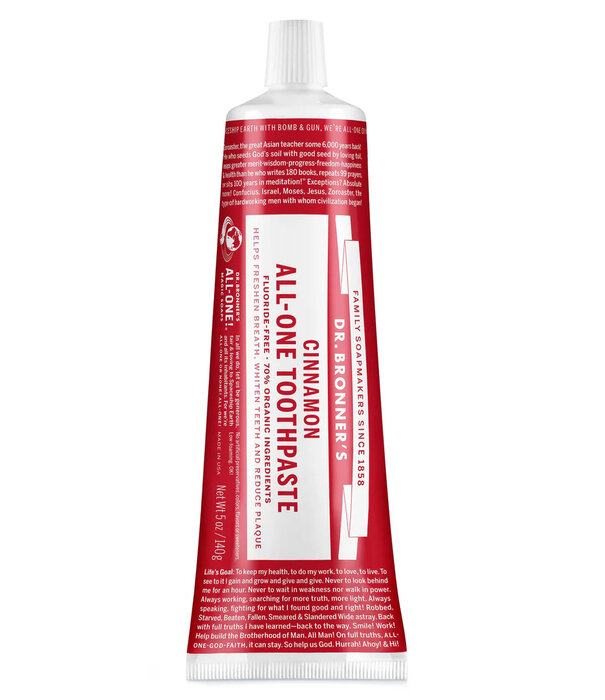 Dr. Bronner's Toothpaste, Cinnamon, 5oz.