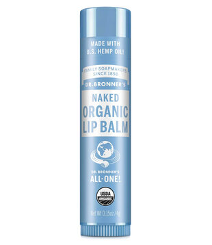 Dr. Bronner's Organic Lip Balm, Naked, 0.15oz. - K