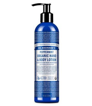 Dr. Bronner's Lotion, Peppermint, Organic, 8oz. DISCO