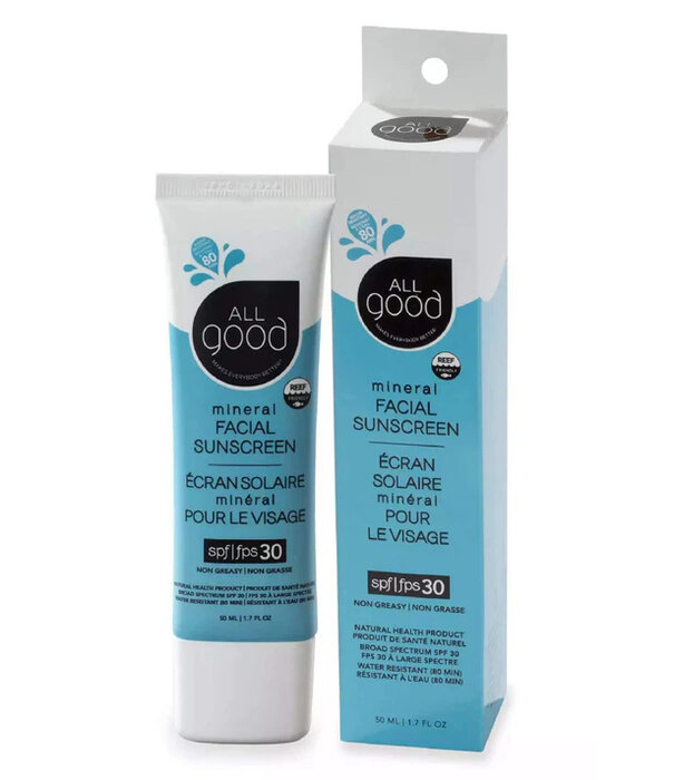 All Good Sunscreen All Good Sunscreen, Mineral Facial Sunscreen 1.7oz