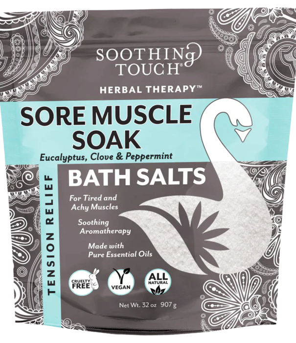 Soothing Touch Bath Salts, Sore Muscle, 32oz. -K