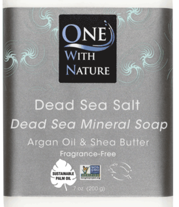 One With Nature Dead Sea Mineral Soap, Dead Sea Salt, 7oz.