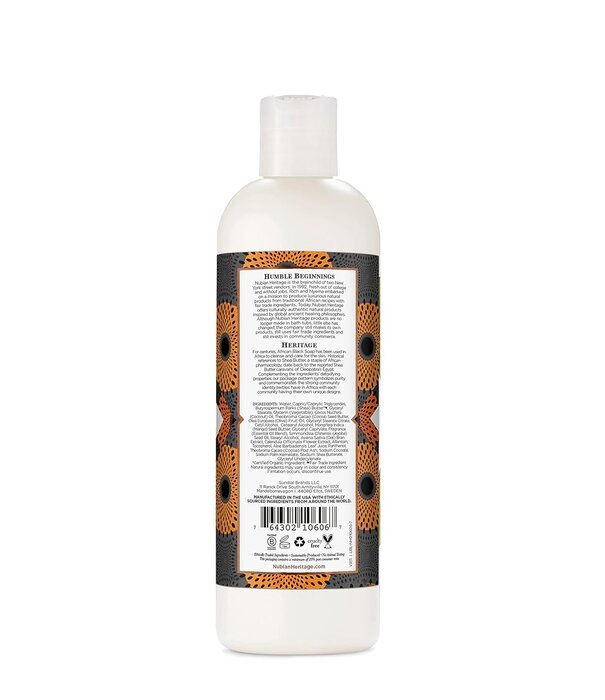 Nubian Heritage Lotion, African Black Soap, 13oz.