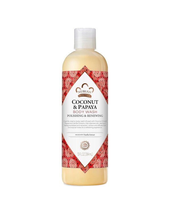 Nubian Heritage Body Wash, Coconut Papaya, 13oz.