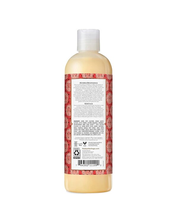 Nubian Heritage Body Wash, Coconut Papaya, 13oz.