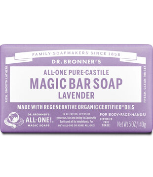 Dr. Bronner's Pure Castile Bar Soap, Lavender, 5oz.
