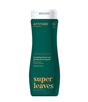Attitude Super Leaves Shower Gel, Energizing, 16oz.